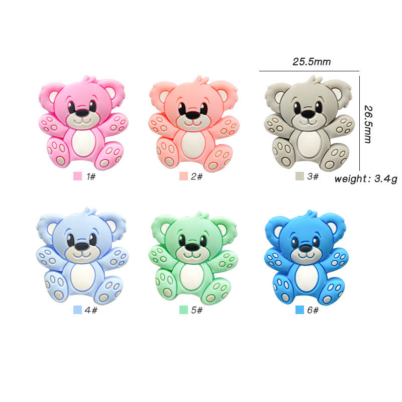 Wholesale 10pcs colorful cartoon elephant animals focal beads