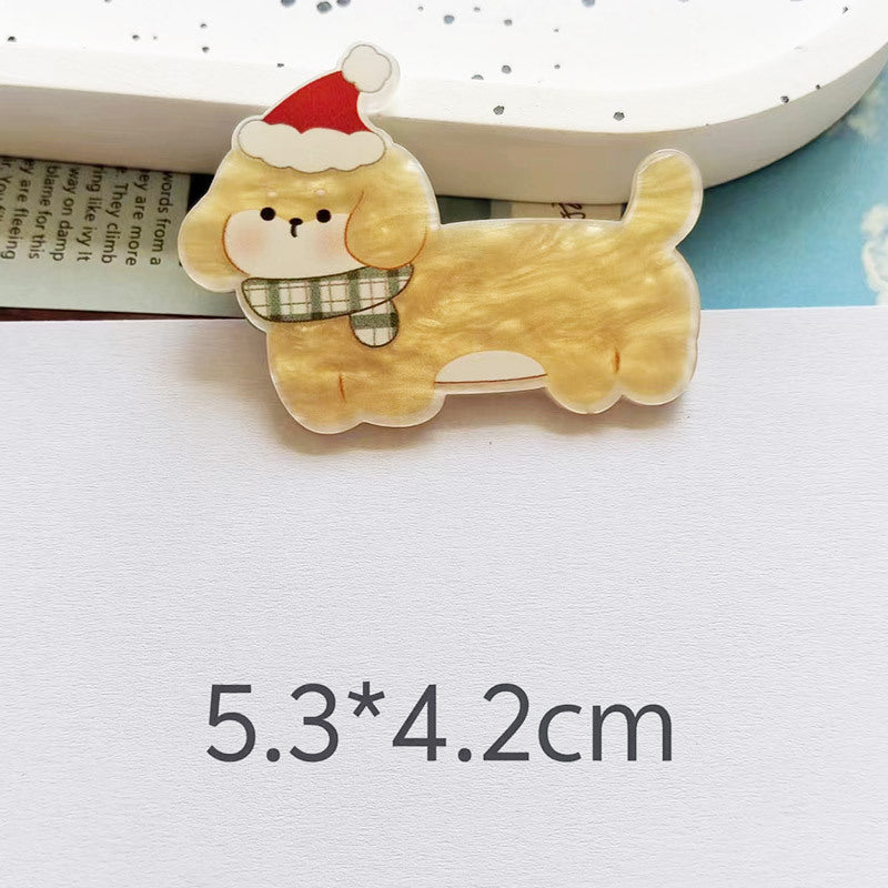 Wholesale 10pcs colorful cute dog Acrylic Flatback