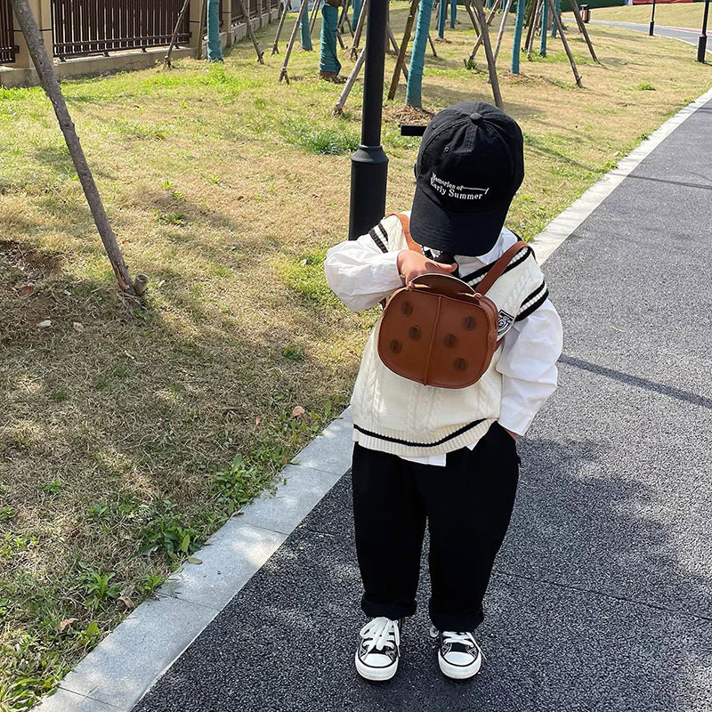 Wholesale Seven Star Ladybug Back Shoulder Kids Bag