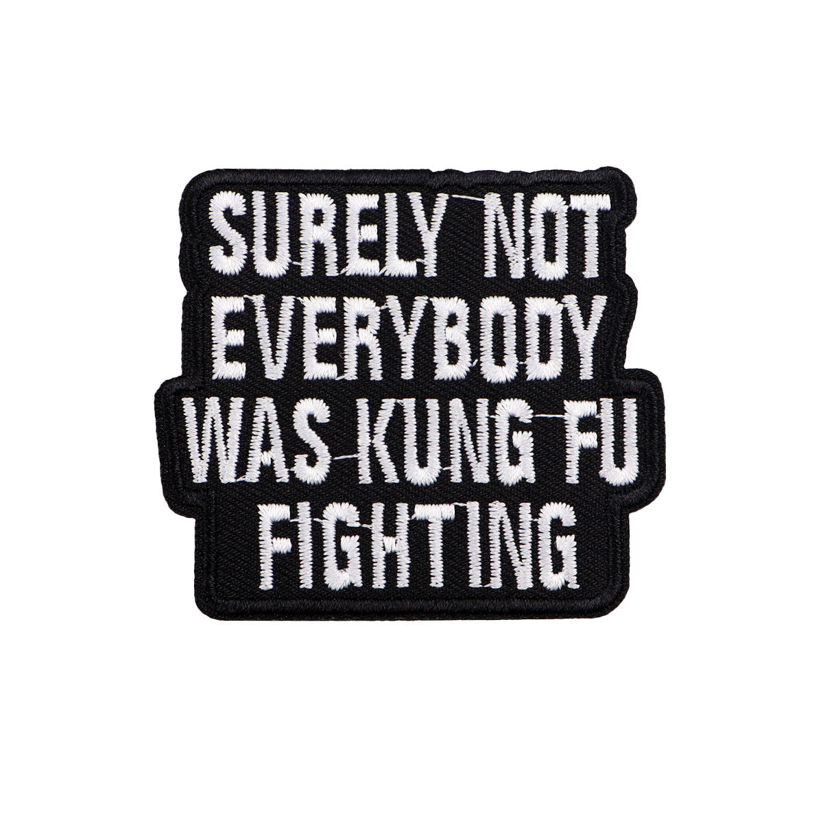 Wholesale 5pcs Black and White English Letter Quotations Embroider Cloth Patch