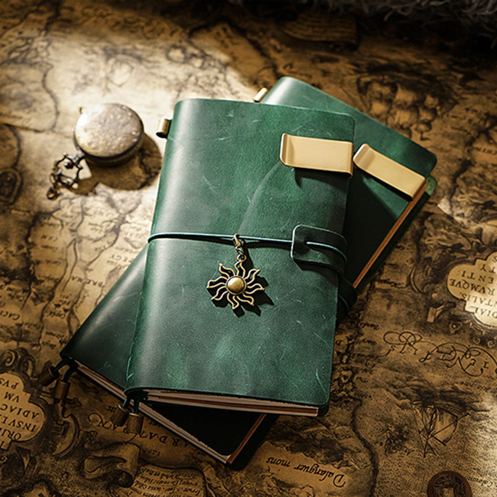 Wholesale Travel Notebooks Handmade Loose Leaf Cowhide Diary Books