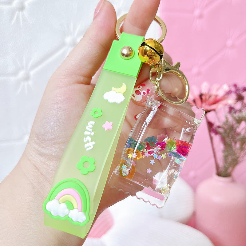 Wholesale Acrylic Oiled Gypsophila Keychain