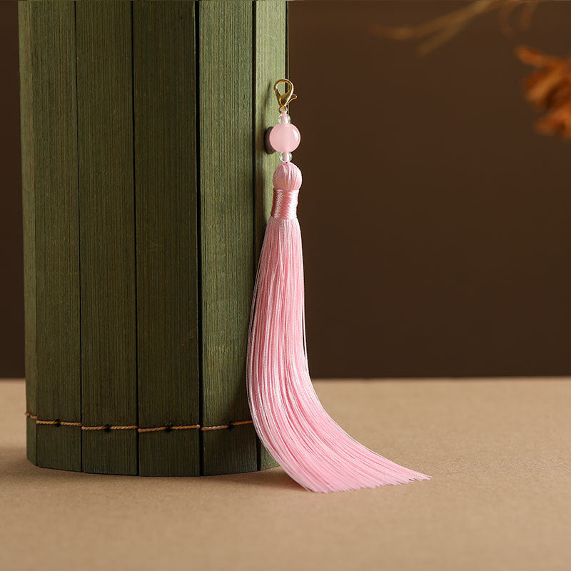 Wholesale 12CM Beaded Lobster Clasp Tassel Pendant