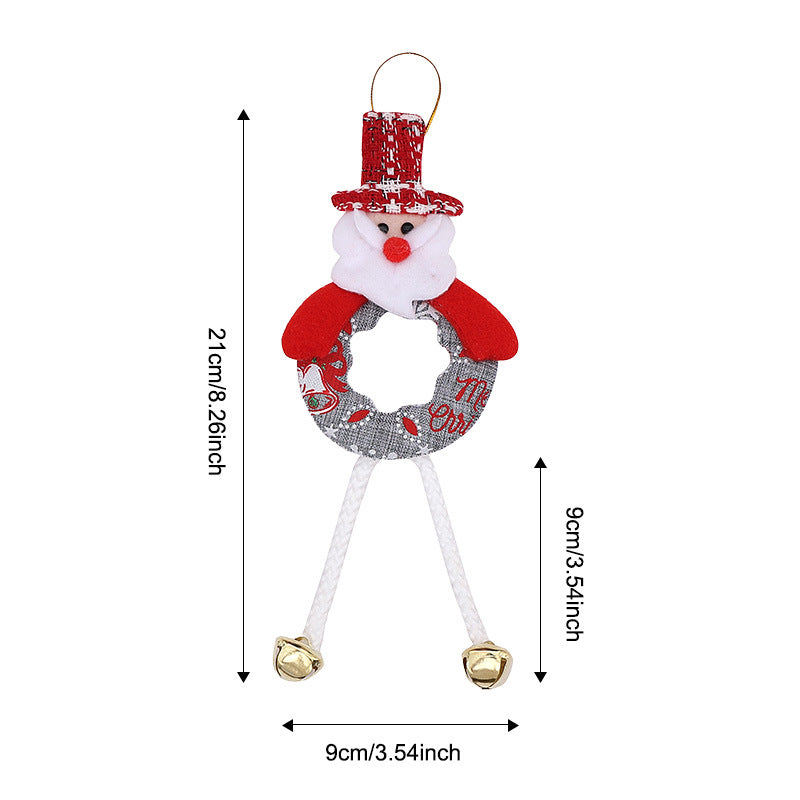Wholesale Christmas tree ornaments  snowman  cartoon reindeer  bell ornaments