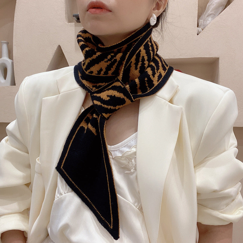 Wholesale Winter 2023 Double Sided Knitting Acrylic Scarf