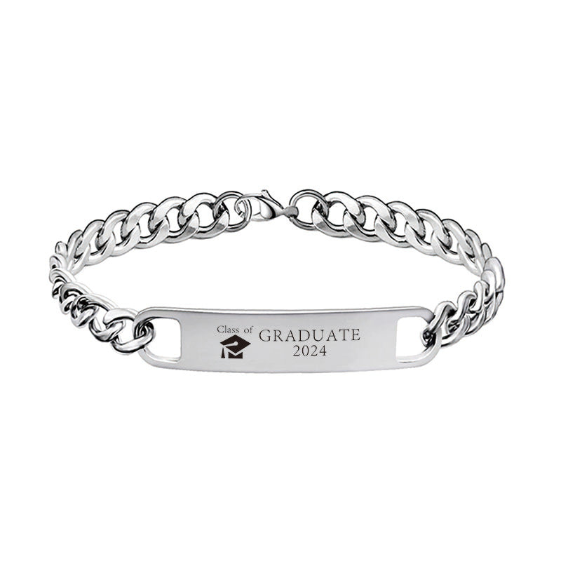 Wholesale Graduation Season Doctor Hat Stainless Steel Bracelet