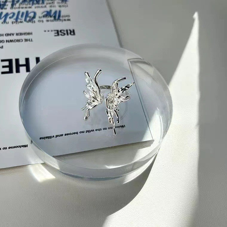 Wholesale Open Cut Adjustable Gothic Black Rose Alloy Rings