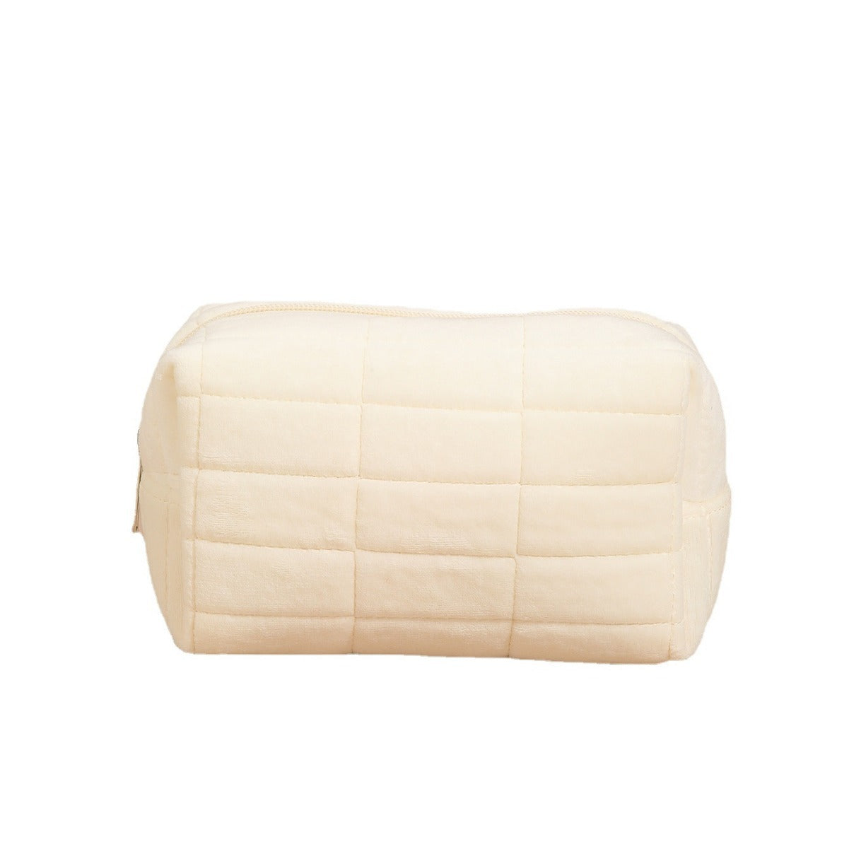 Wholesale Solid Color Cosmetic Bag Storage Bag Plaid Quilted Cute Pillow Bag Pencil Bag