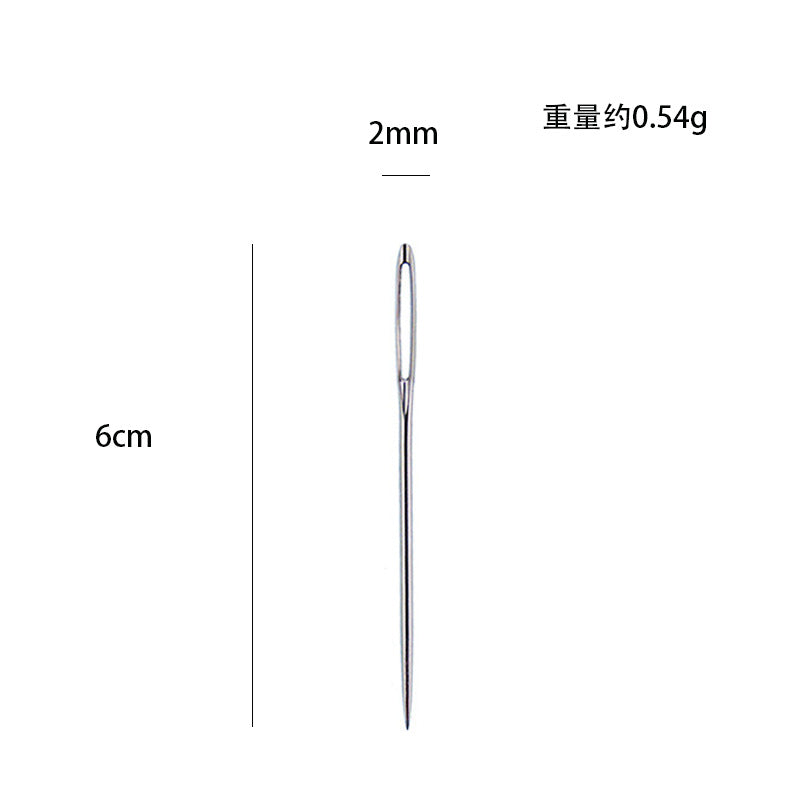 Wholesale 25pcs Household Pointed Hand Sewn Blunt Head Gold Tail Sewn Quilt Cross Stitch Sewing Needle