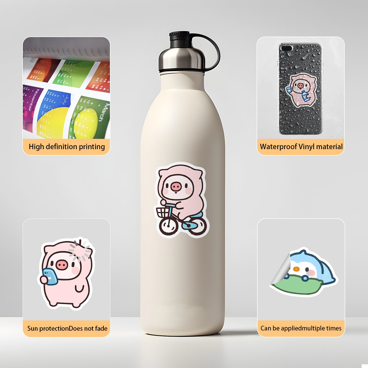 Wholesale 50pcs cute graffiti stickers waterproof decorative stickers