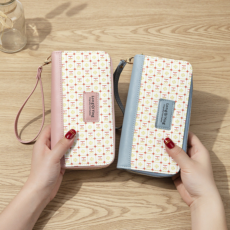 Wholesale Long Letter Double Zipper Large Capacity PU Women's Wallet