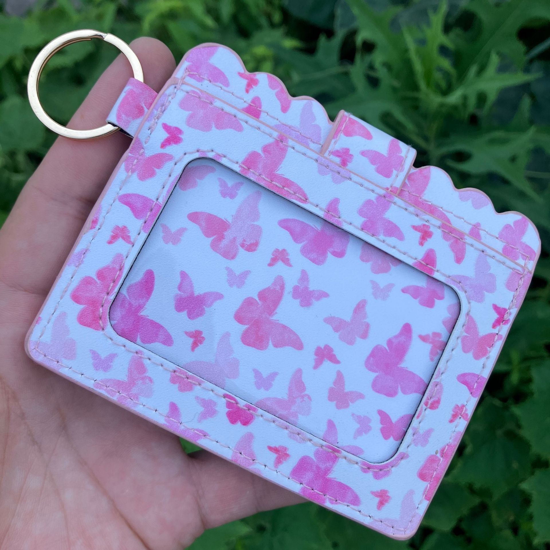 Wholesale Colored PU Leather Bank Card Bag, Fashionable and Creative Student Bus Card Holder Clip