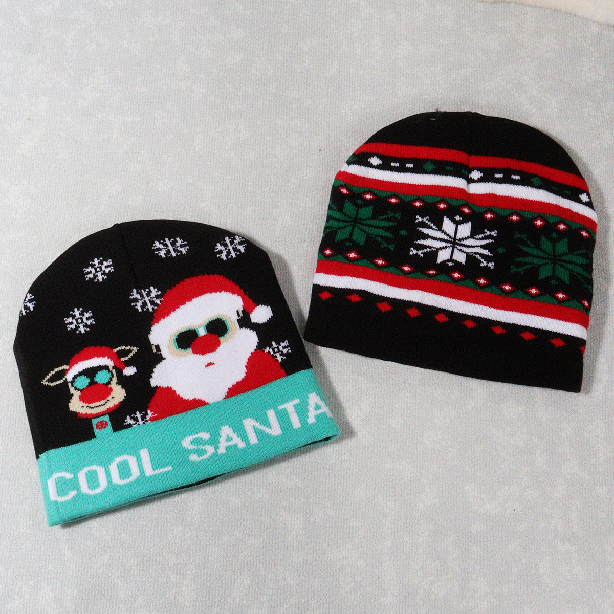 Wholesale Christmas Warm Windproof Atmosphere Knitted Hat