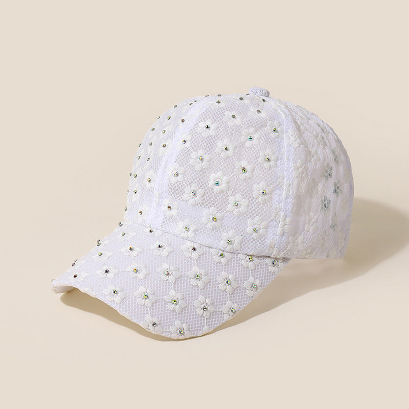 Wholesale Cotton Shiny Diamond Studded Baseball Caps