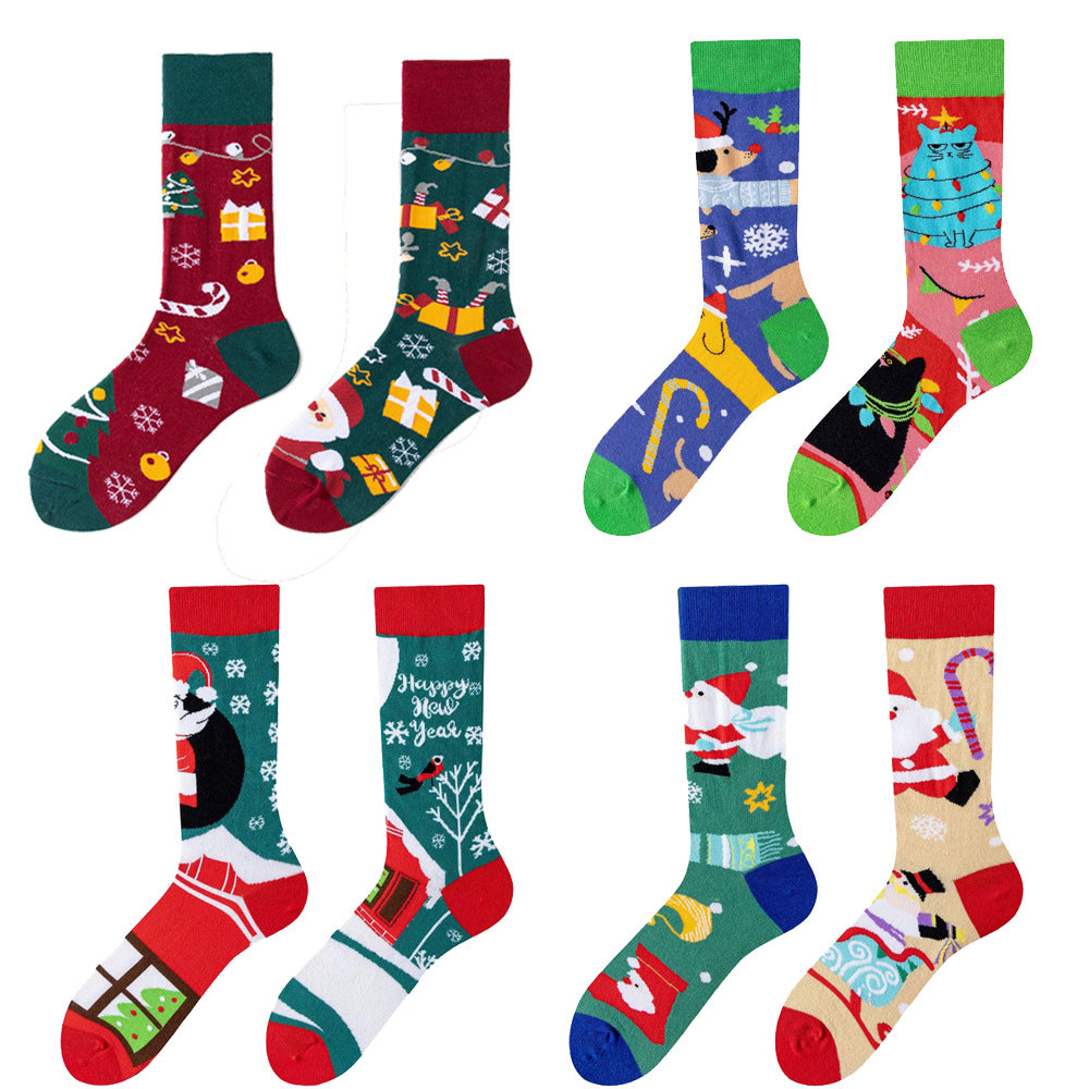 Wholesale 12pcs/pack Skull Mexican Carnival Combed Cotton AB Socks