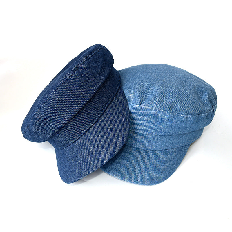 Wholesale Denim casual retro fashion versatile street simple painter hat