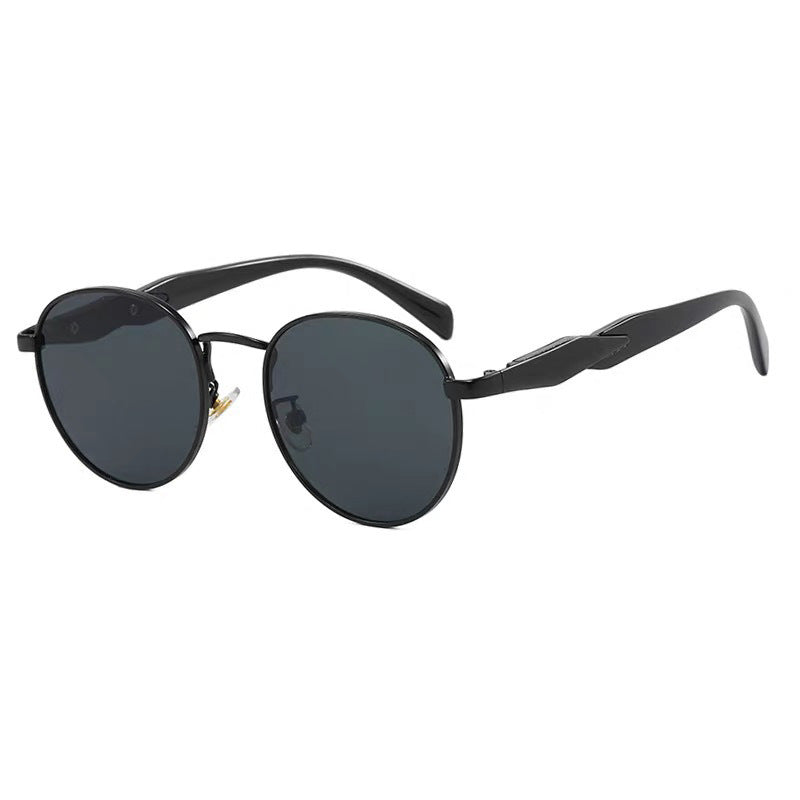 Wholesale Oval Metal Sunglasses Retro Eyewear