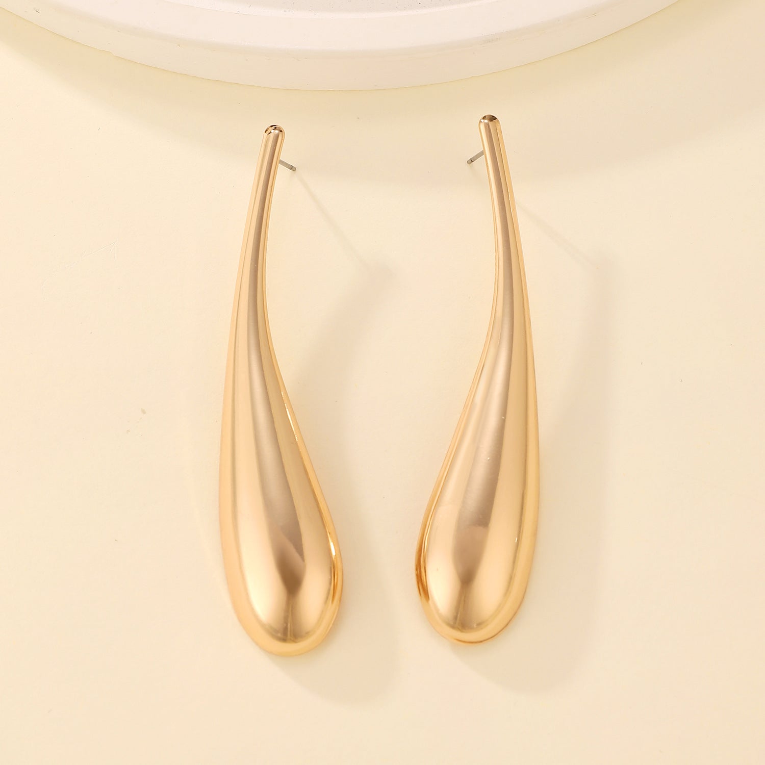 Wholesale Exaggerated Punk Style Big Water Drop Fashion Earrings