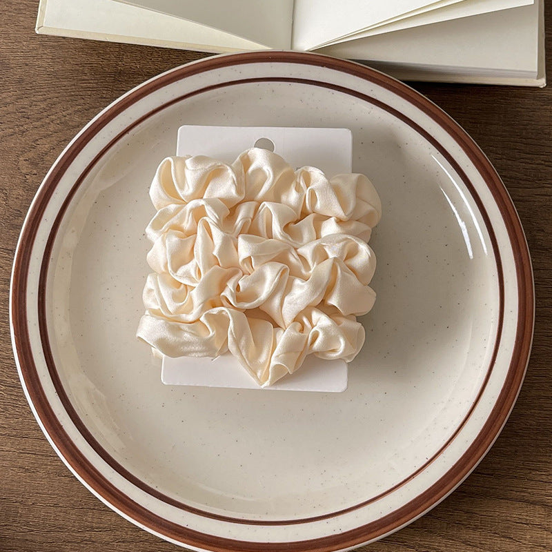 Wholesale Satin Solid Color Fabric Large Intestine Hair Tie