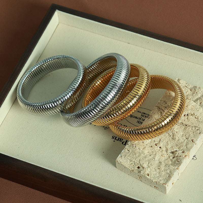 Wholesale Titanium Steel Elastic Stainless Steel Bracelet