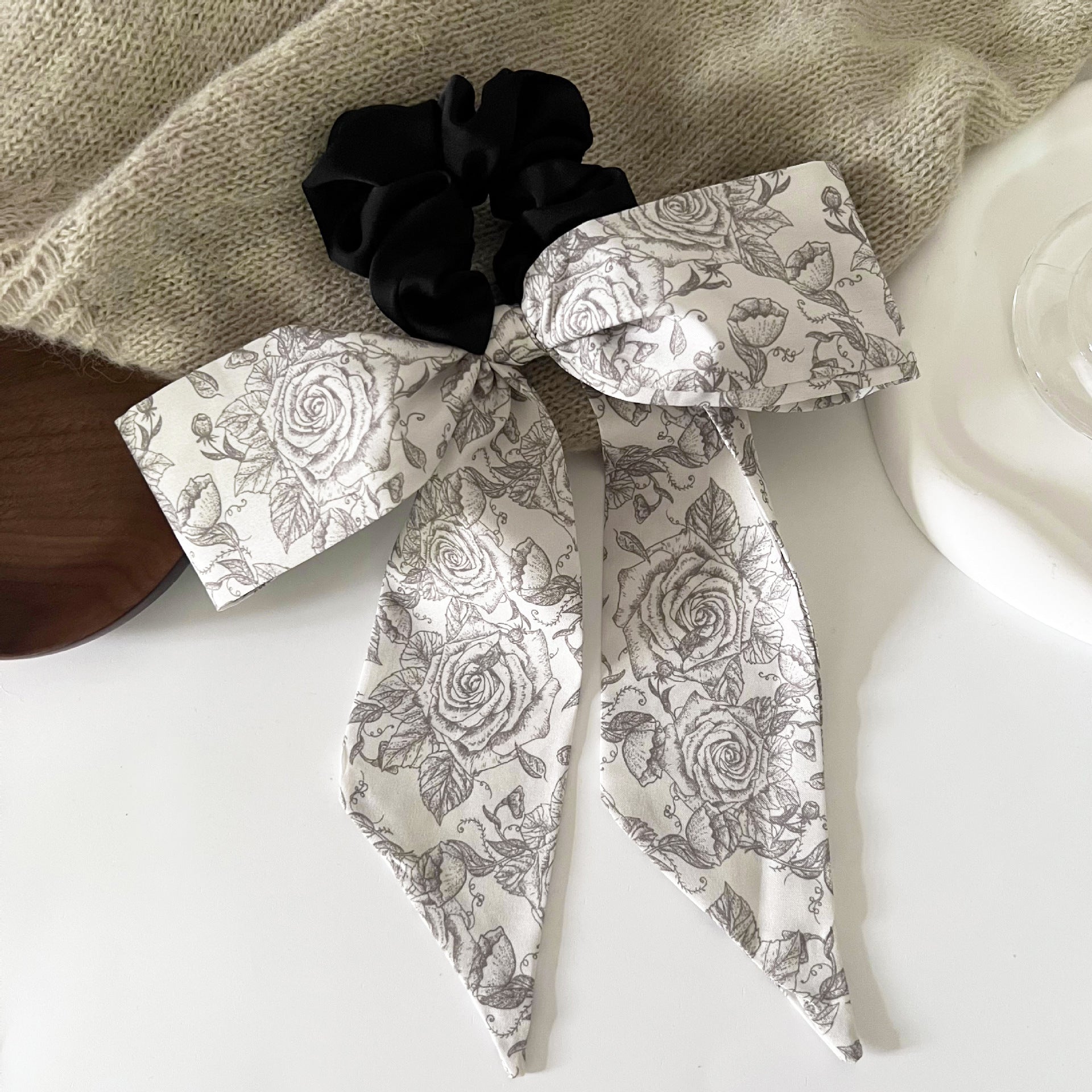 Wholesale Retro Ribbon Bow Hair Tie