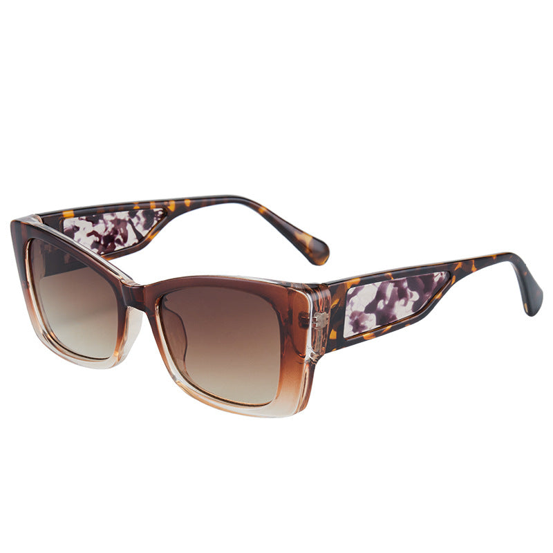 Wholesale Leopard Print Men and Women's Same UV Resistant PC Sunglasses