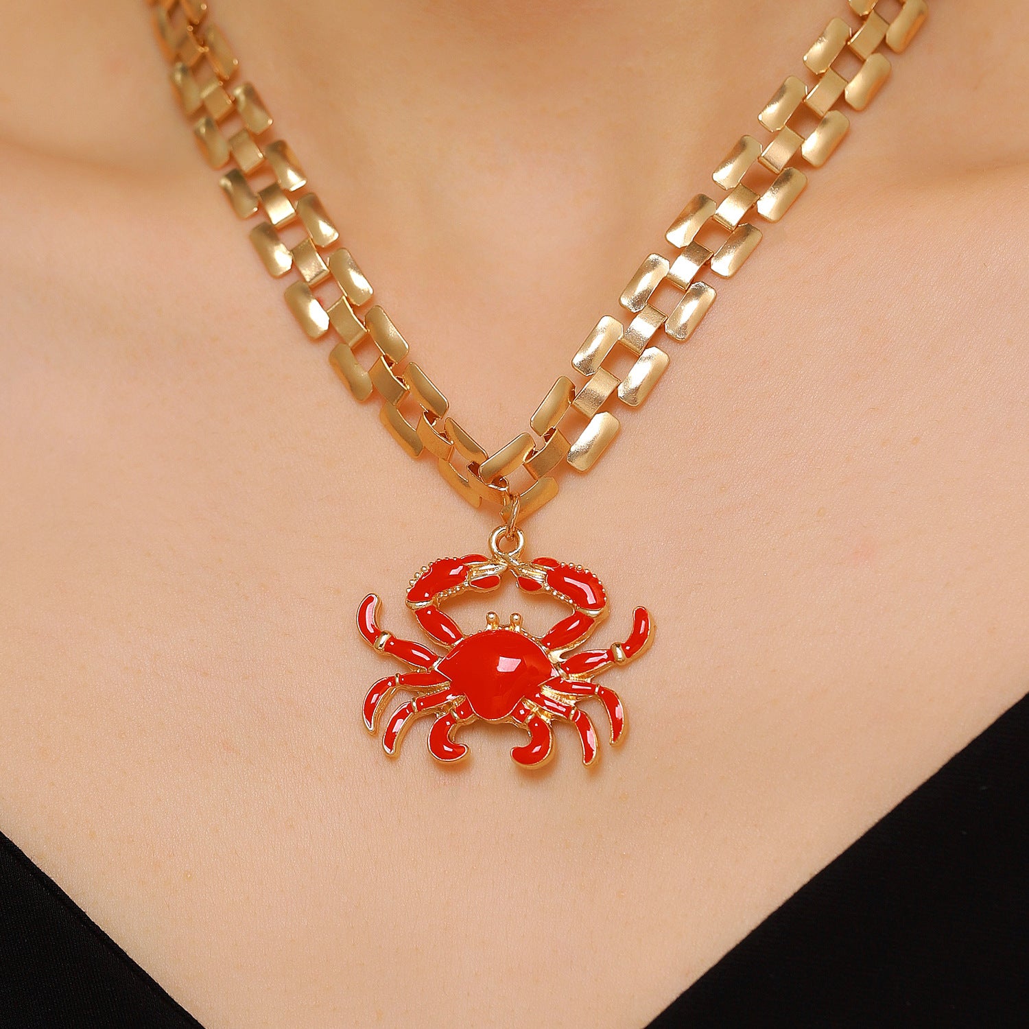Wholesale Red Lobster Blue Crab Drop Earrings Women Beach Ocean Vacation Style Zinc Alloy Jewelry Fashion Accessory