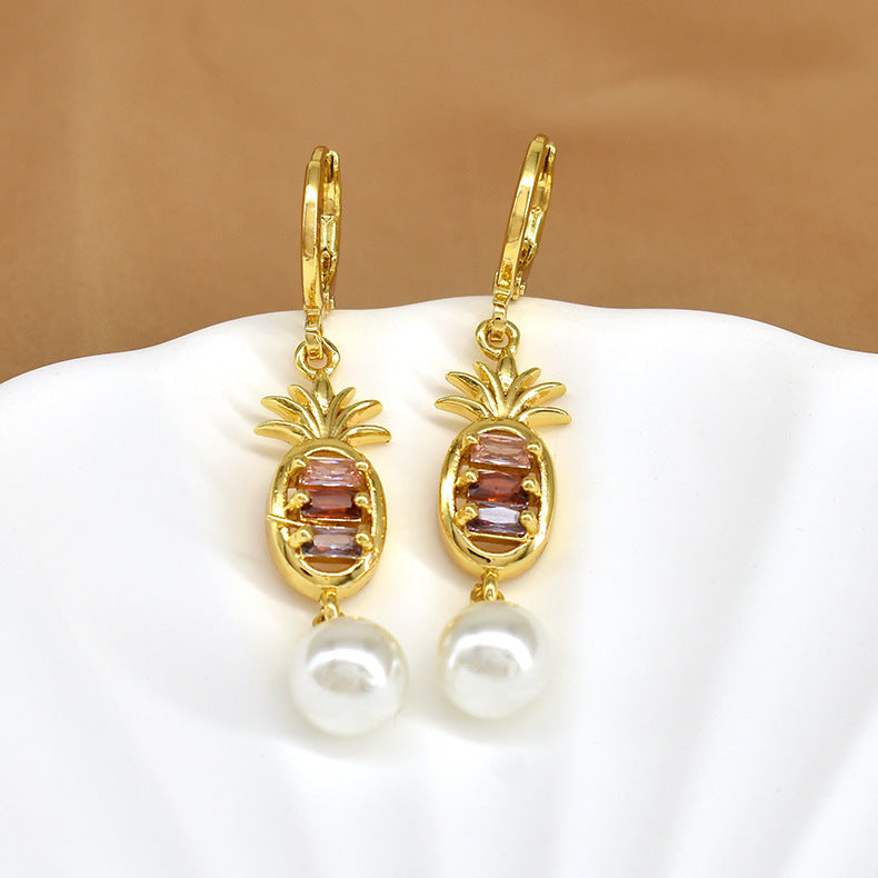 Wholesale Personality Fashion Pearl Tassel Earrings