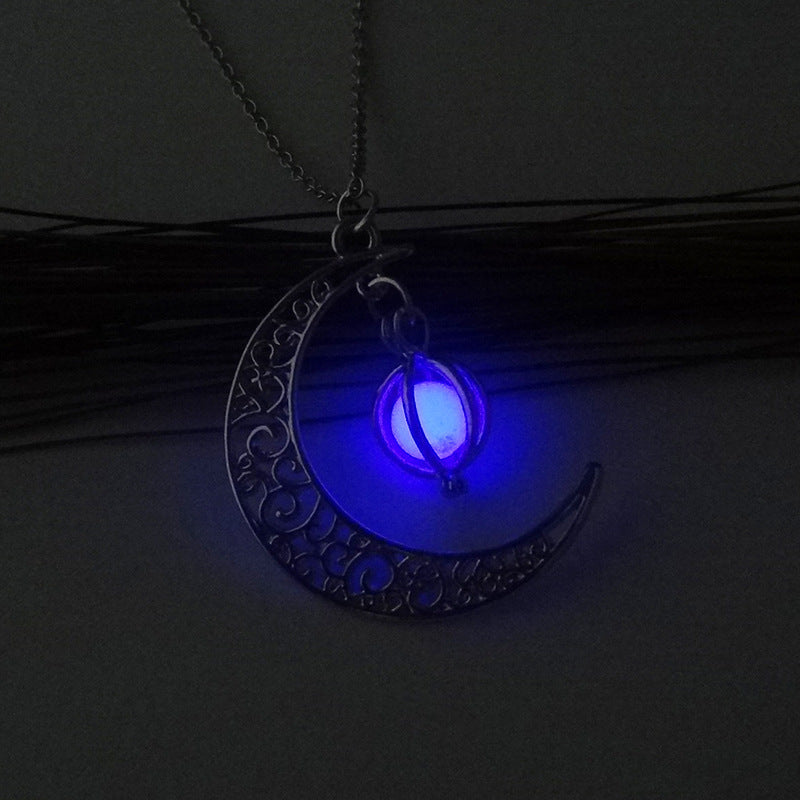 Wholesale Alloy Luminous Hollow Necklaces