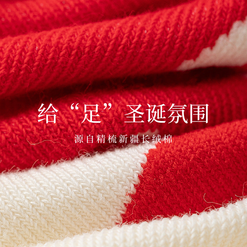 Wholesale Christmas winter cute cartoon couple socks