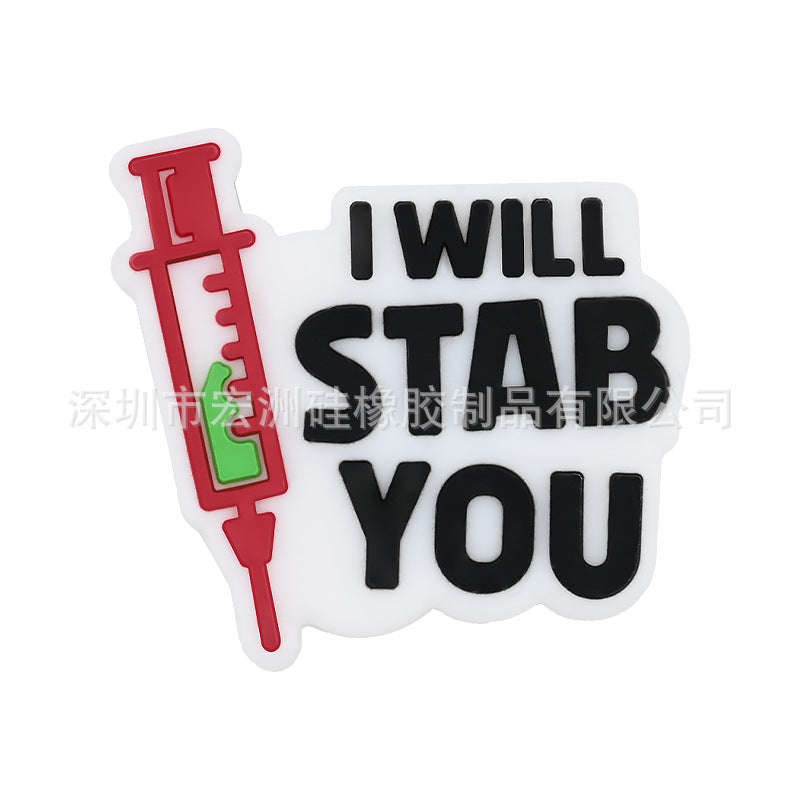 Wholesale 10pcs doctors and nurses series drop glue cartoon silicone beads