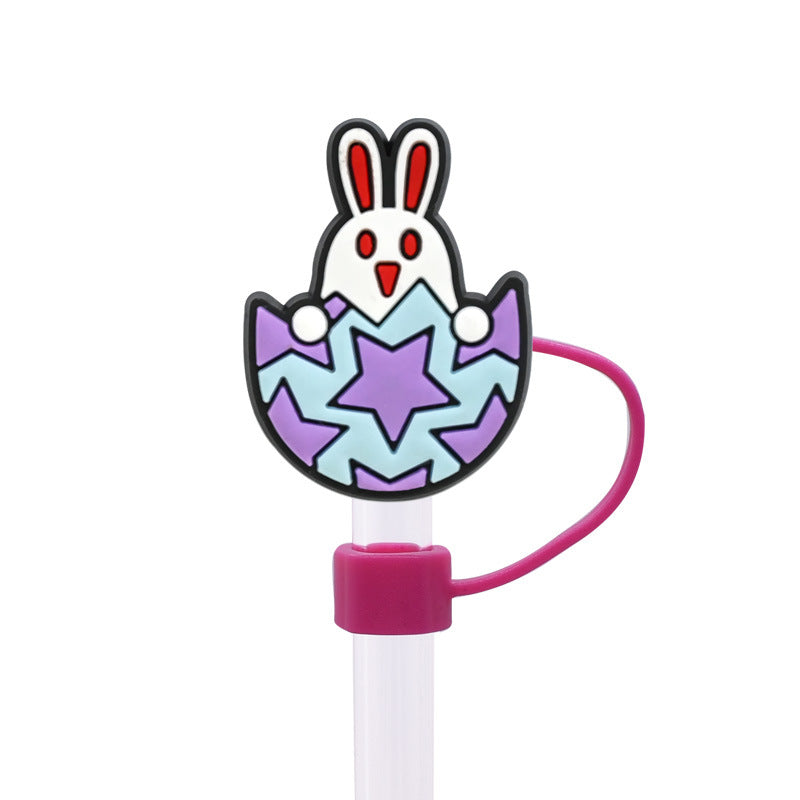 Wholesale Random 100 pcs 10M Easter  dust plug straw hat creative DIY cup