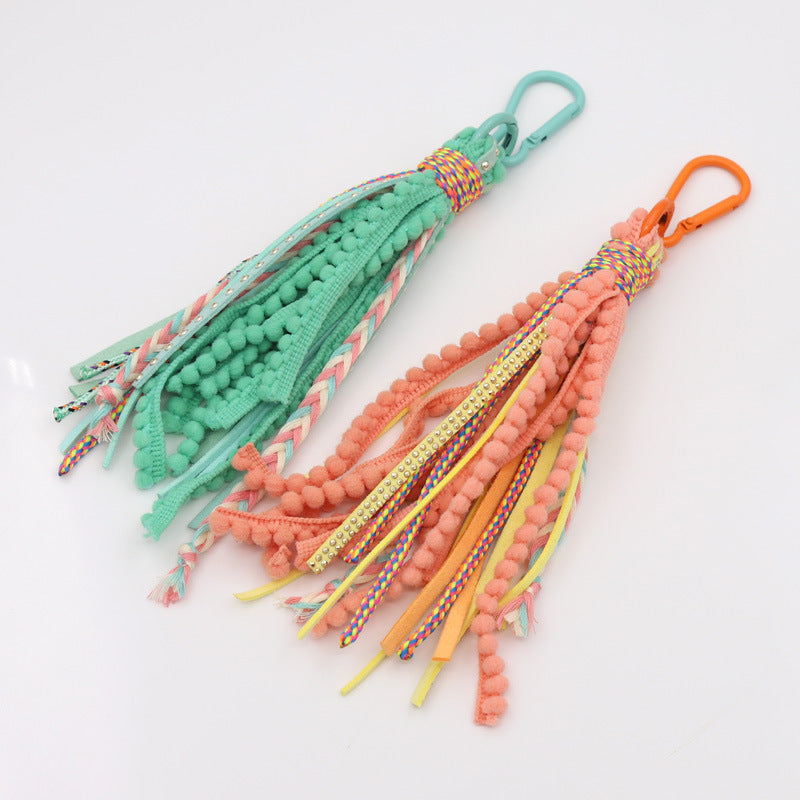 Wholesale Bohemian Style Long Tassel Key Chain