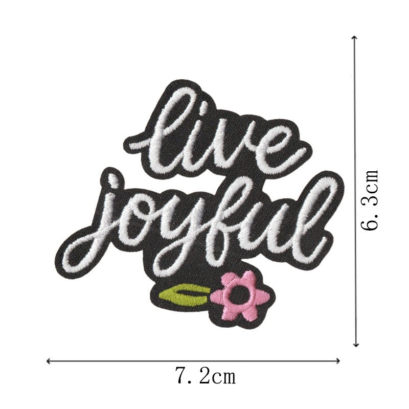 Wholesale Trendy Embroidered Patches Set Of 9 Heat Glue Backed Decorative Clothing Towel Accents For Resale