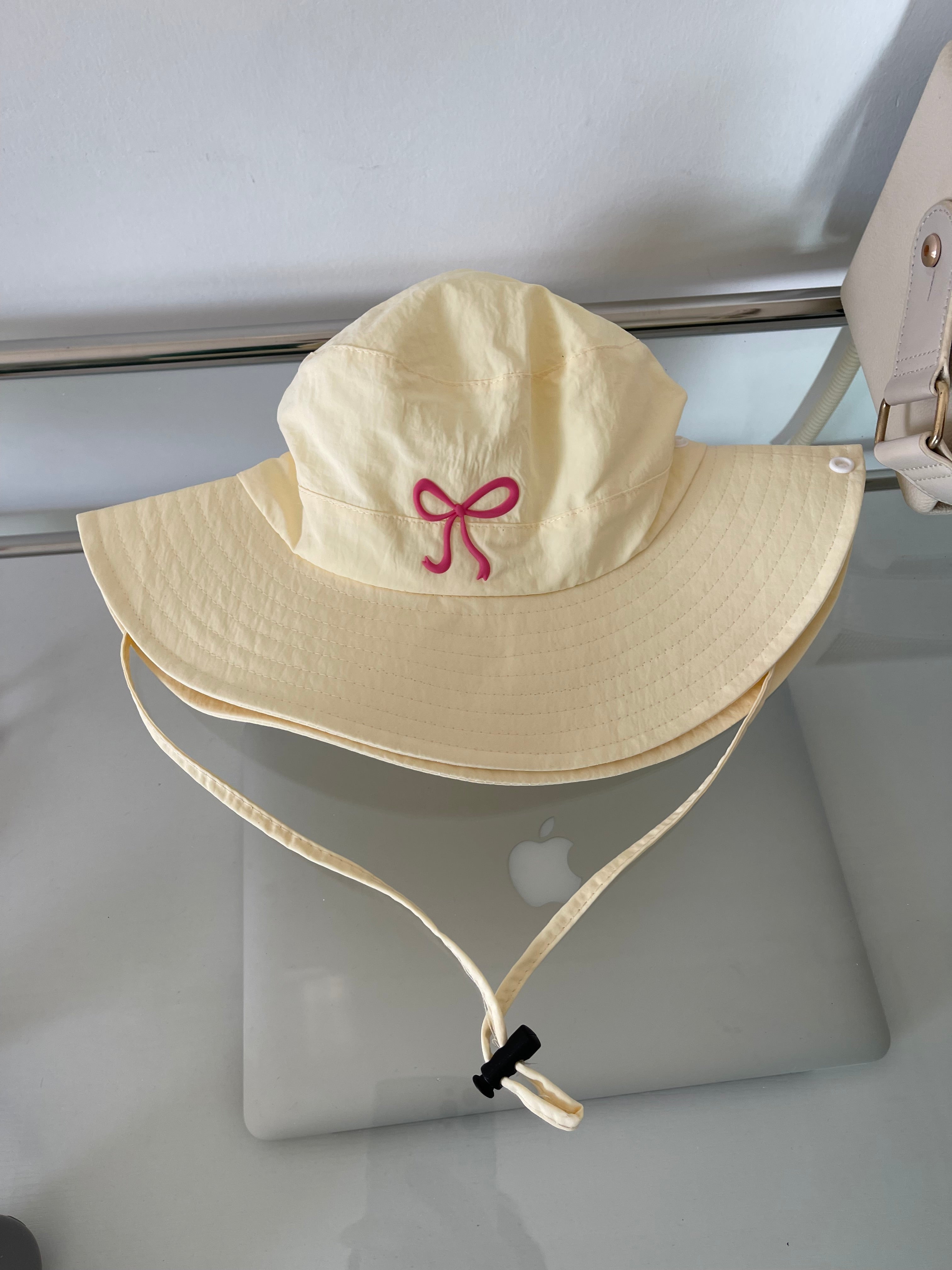 Wholesale Bow Windproof Rope Quick-drying Mountaineering Bucket Hat