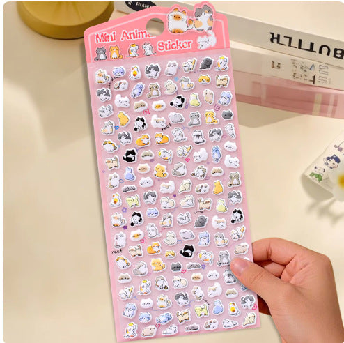 Wholesale Cartoon Mini Color Cute Animal 3D Stickers