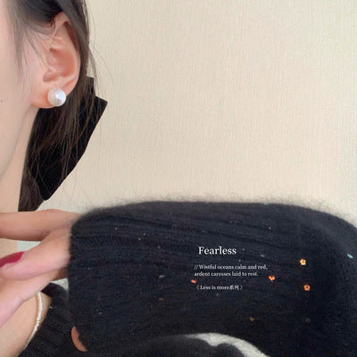 Pendientes de cobre de perlas fritilares de madre al por mayor