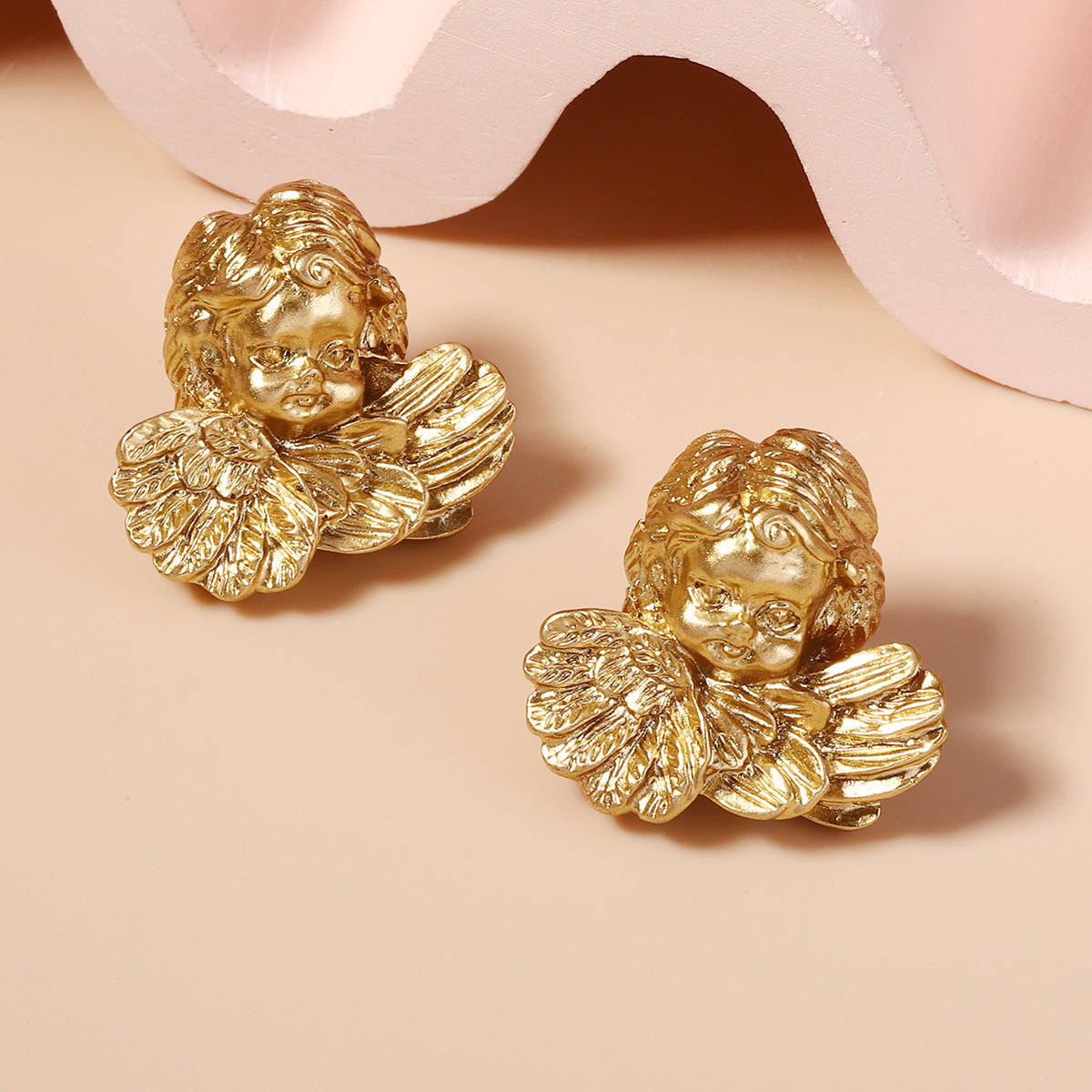 Wholesale Cartoon Angel Resin Earrings