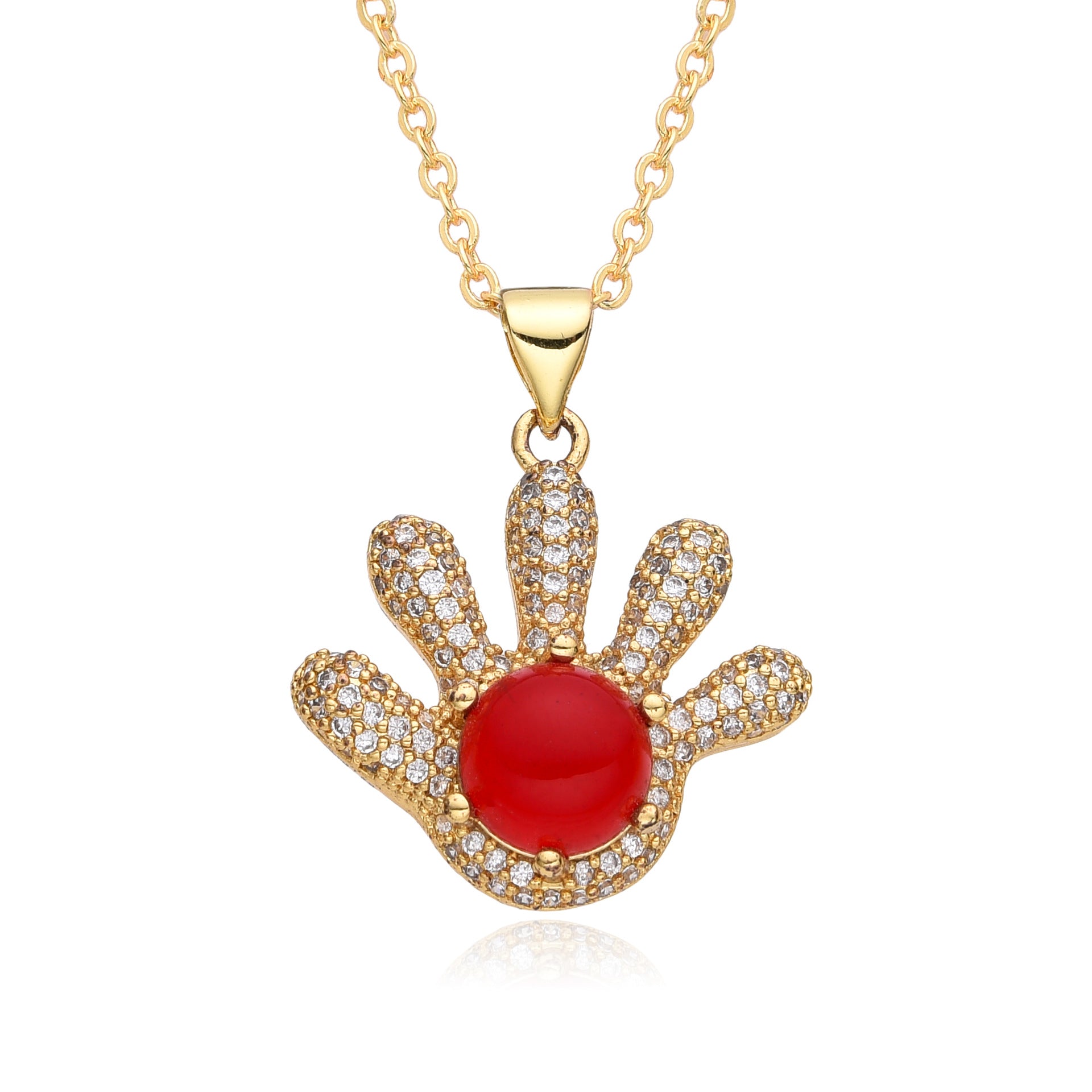 Wholesale Colored Zircon Devil's Eye Necklace