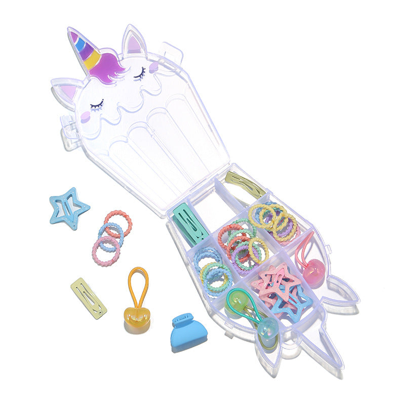 Wholesale plastic kids hair accessories set