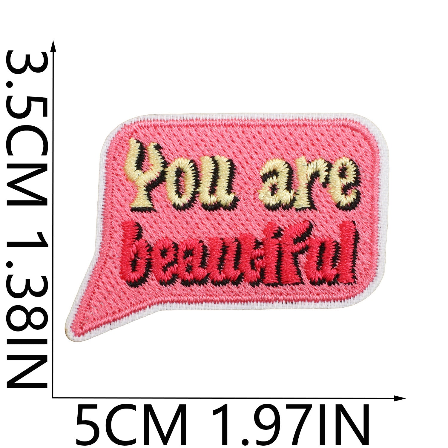 Wholesale Polyester Embroidered Patches 60Pcs Assorted Inspirational Quotes For Clothing Bags DIY Accessory