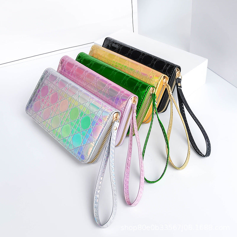 PULO PU Letra impresa de tres veces billetera