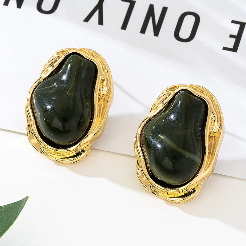 Wholesale Retro Baroque Colorful Irregular Pearl Earrings For Women Stylish Alloy Jewelry Accessory Gift Resale