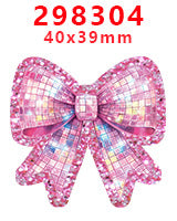 Wholesale Random 30pcs Pink Bow Series Acrylic Flatback