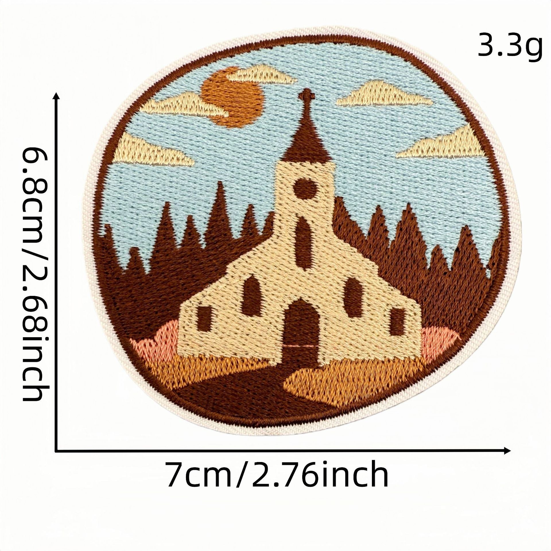 Wholesale Polyester Embroidered Patches Bohemian Cartoon English Iron On Badges For DIY Craft Supply