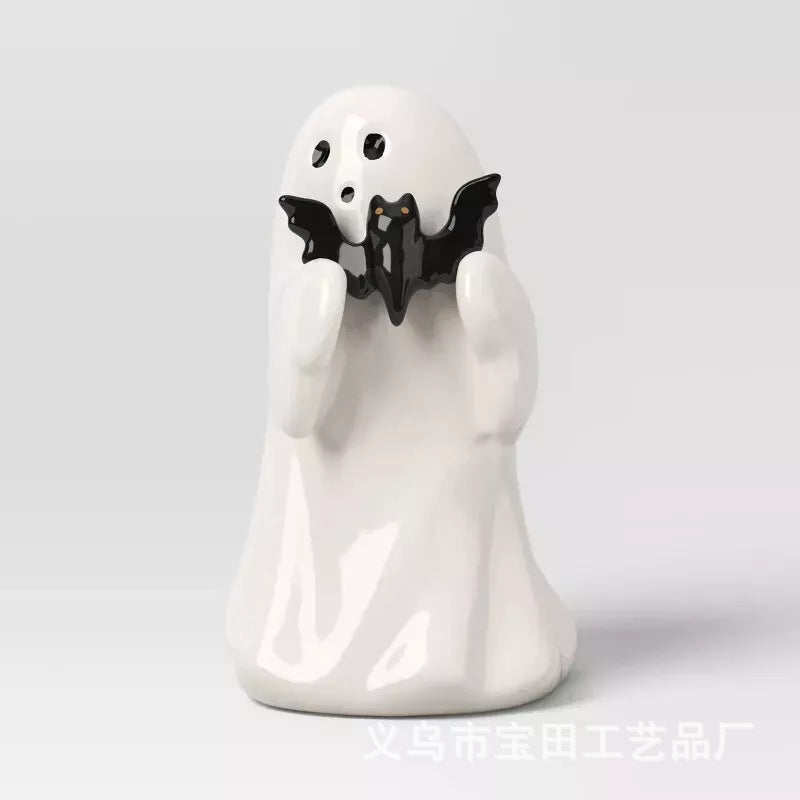 Wholesale New Halloween Cute White Ghost Party Decoration Courtyard Decoration Study Desktop Decoration Small Ornaments