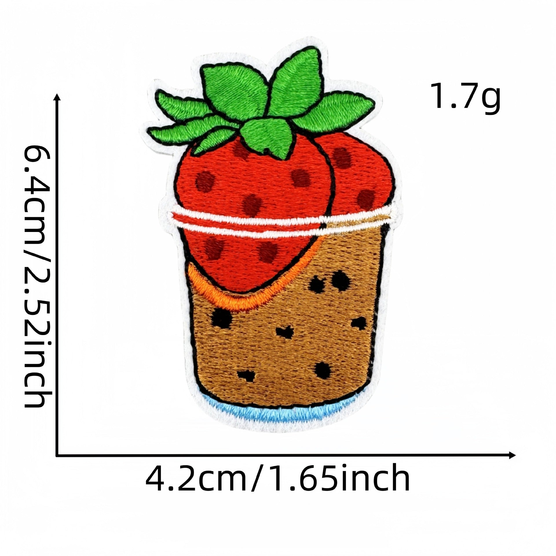 Wholesale Cartoon Strawberry Embroidery Cloth Patch  Embroidery Patch Accessories