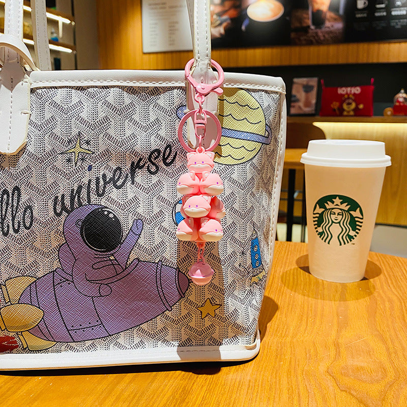 Wholesale Creative Cartoon Jenga Resin Keychain