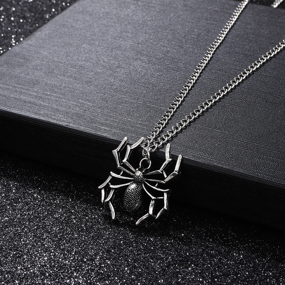 Wholesale Simple spider pendant street style punk three-dimensional insect necklace