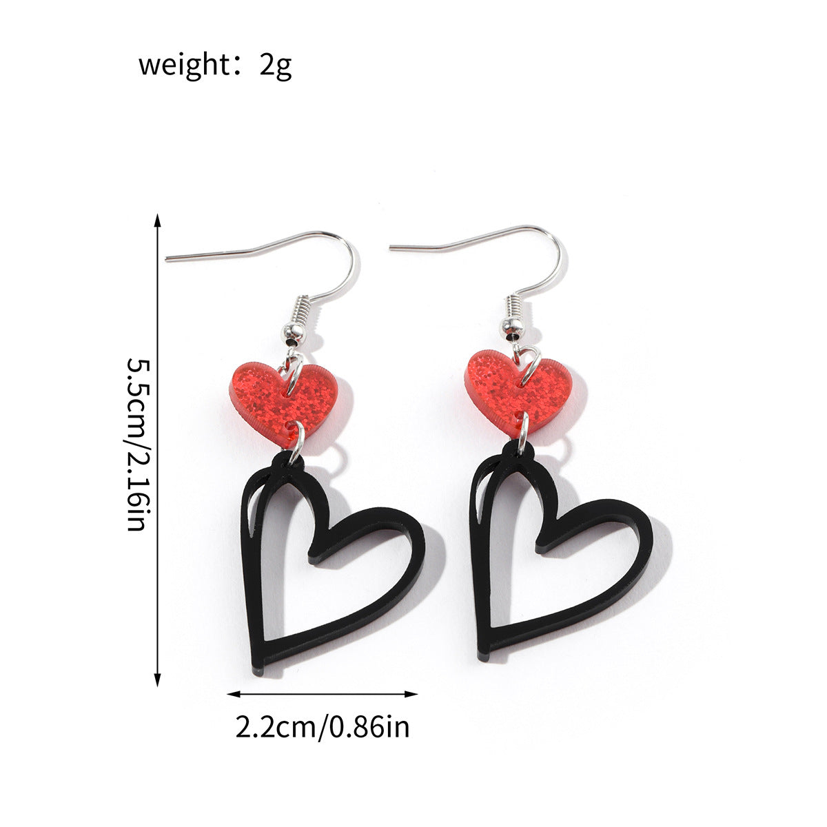 Wholesale Wholesale Valentine's Day series love bear acrylic earrings